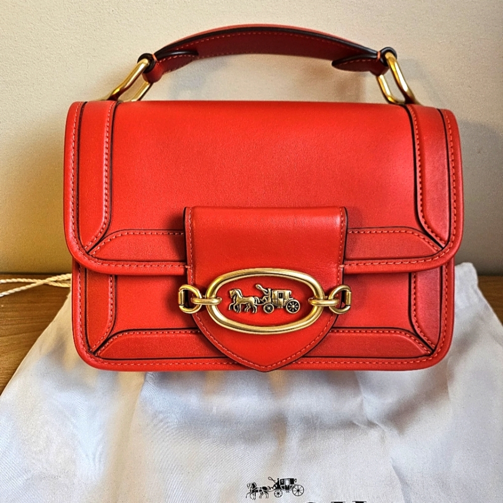 Coach Red Leather Handbag